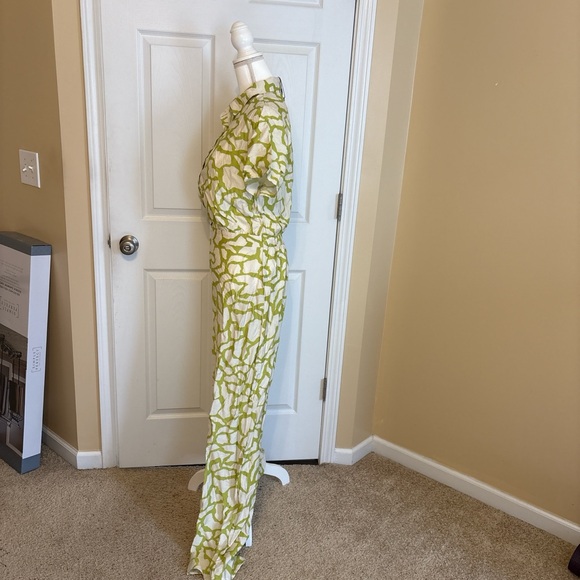 Fashion Nova Lime and White Abstract Jumpsuit - Picture 2 of 5